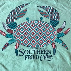 Southern Fried Cotton T shirt YOUTH L large